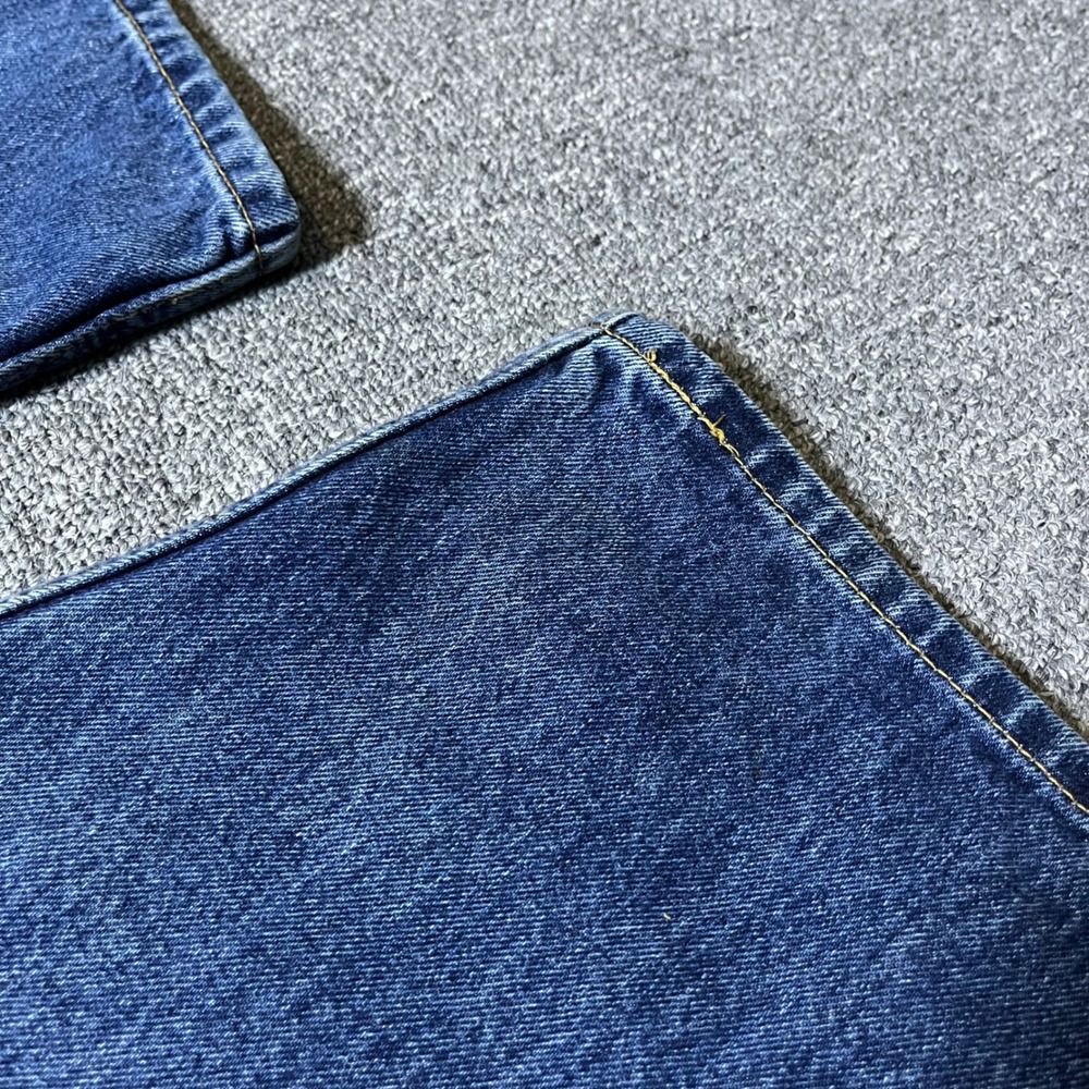 Levi's 505 Regular Fit Jeans W40 L32 Blue Denim Straight Leg Workwear - Picture 7 of 12